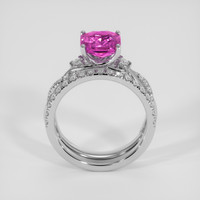 2.32 Ct. Purple Sapphire Ring, 14K White Gold 3