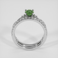 1.27 Ct. Green Sapphire Ring, 14K White Gold 3