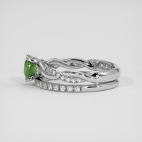 1.27 Ct. Green Sapphire Ring, 14K White Gold 4