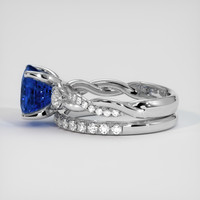 3.23 Ct. Bi Color Sapphire Ring, 14K White Gold 4