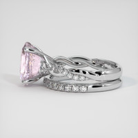4.59 Ct. Pink Sapphire Ring, 14K White Gold 4