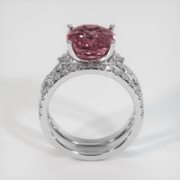 4.04 Ct. Pinkish Purple Sapphire Ring, 14K White Gold 3