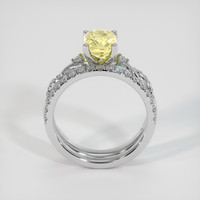 1.60 Ct. Yellow Sapphire Ring, 14K White Gold 3