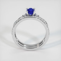 0.68 Ct. Sapphire Ring, 18K White Gold 3