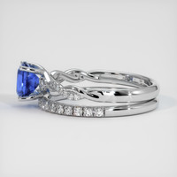 1.58 Ct. Sapphire Ring, 18K White Gold 4