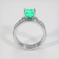 1.32 Ct. Emerald Ring, 18K White Gold 3