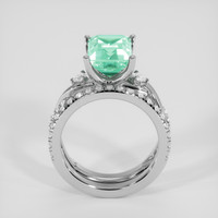 3.42 Ct. Emerald Ring, 18K White Gold 3