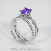 1.80 Ct. Gemstone Ring, 18K White Gold 2