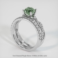 1.26 Ct. Sapphire Ring, 18K White Gold 2