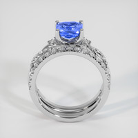 1.66 Ct. Blue Sapphire Ring, 18K White Gold 3