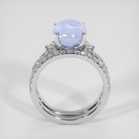 4.04 Ct. Sapphire Ring, 18K White Gold 3