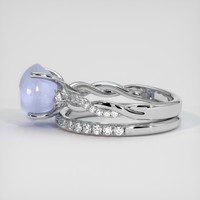 4.04 Ct. Blue Sapphire Ring, 18K White Gold 4