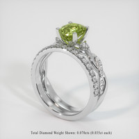2.02 Ct. Sapphire Ring, 18K White Gold 2