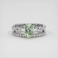 1.74 Ct. Sapphire Ring, 18K White Gold 1