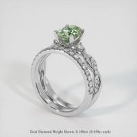 1.74 Ct. Sapphire Ring, 18K White Gold 2