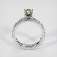 2.58 Ct. Bi Color Sapphire Ring, 18K White Gold 3