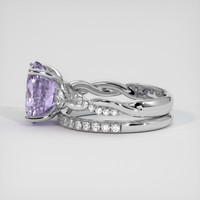 4.53 Ct. Purple Sapphire Ring, 18K White Gold 4