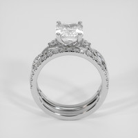 3.51 Ct. White Sapphire Ring, 18K White Gold 3