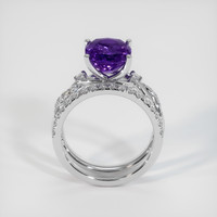 4.07 Ct. Color Change Sapphire Ring, 18K White Gold 3