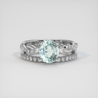 1.79 Ct. Sapphire Ring, 18K White Gold 1