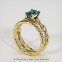 1.16 Ct. Gemstone Ring, 14K Yellow Gold 2