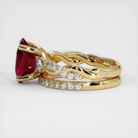 3.30 Ct. Ruby Ring, 14K Yellow Gold 4
