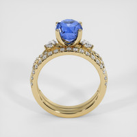 2.59 Ct. Blue Sapphire Ring, 14K Yellow Gold 3