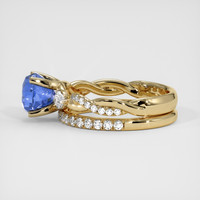 2.59 Ct. Blue Sapphire Ring, 14K Yellow Gold 4