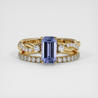 1.51 Ct. Blue Sapphire Ring, 14K Yellow Gold 1