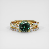 2.14 Ct. Sapphire Ring, 14K Yellow Gold 1
