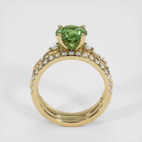 2.25 Ct. Green Sapphire Ring, 14K Yellow Gold 3