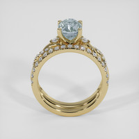 1.79 Ct. Bluish Green Sapphire Ring, 14K Yellow Gold 3