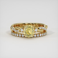 1.53 Ct. Yellow Sapphire Ring, 14K Yellow Gold 1