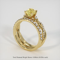 1.53 Ct. Yellow Sapphire Ring, 14K Yellow Gold 2