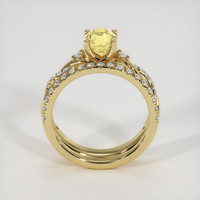 1.53 Ct. Yellow Sapphire Ring, 14K Yellow Gold 3