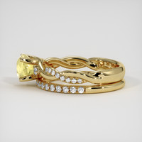 1.53 Ct. Yellow Sapphire Ring, 14K Yellow Gold 4