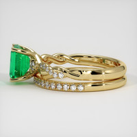 1.24 Ct. Emerald Ring, 18K Yellow Gold 4