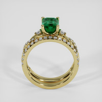 1.90 Ct. Emerald Ring, 18K Yellow Gold 3