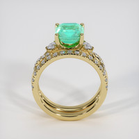2.04 Ct. Emerald Ring, 18K Yellow Gold 3