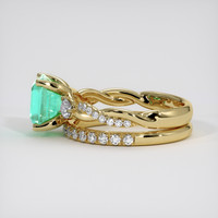 2.04 Ct. Emerald Ring, 18K Yellow Gold 4