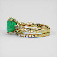 3.37 Ct. Emerald Ring, 18K Yellow Gold 4