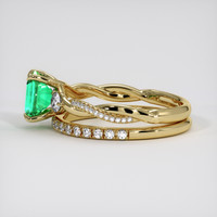 1.04 Ct. Emerald Ring, 18K Yellow Gold 4