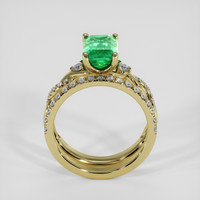 2.61 Ct. Emerald Ring, 18K Yellow Gold 3
