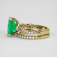 3.64 Ct. Emerald Ring, 18K Yellow Gold 4