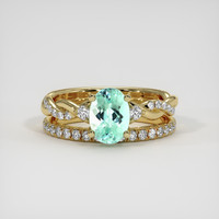 1.24 Ct. Gemstone Ring, 18K Yellow Gold 1