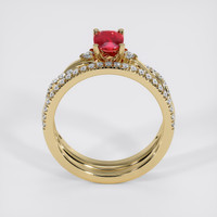 1.07 Ct. Ruby Ring, 18K Yellow Gold 3