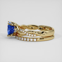 1.48 Ct. Blue Sapphire Ring, 18K Yellow Gold 4