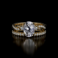2.86 Ct. Sapphire Ring, 18K Yellow Gold 1