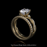 2.86 Ct. Sapphire Ring, 18K Yellow Gold 2