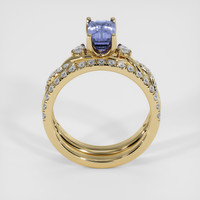1.51 Ct. Blue Sapphire Ring, 18K Yellow Gold 3